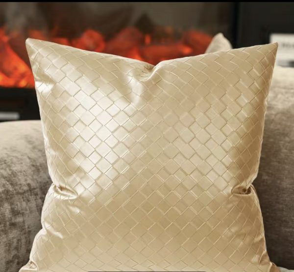 Leather pillows